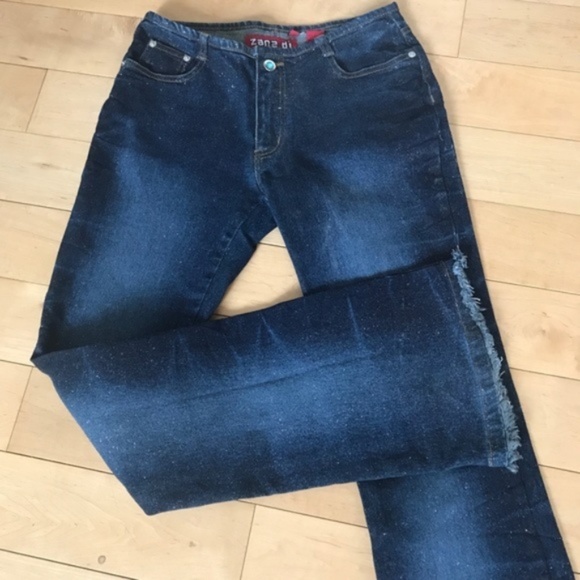 Zana Di Sparkle Whisker Blue Jeans NEW Crystal 7 26 - Picture 2 of 6